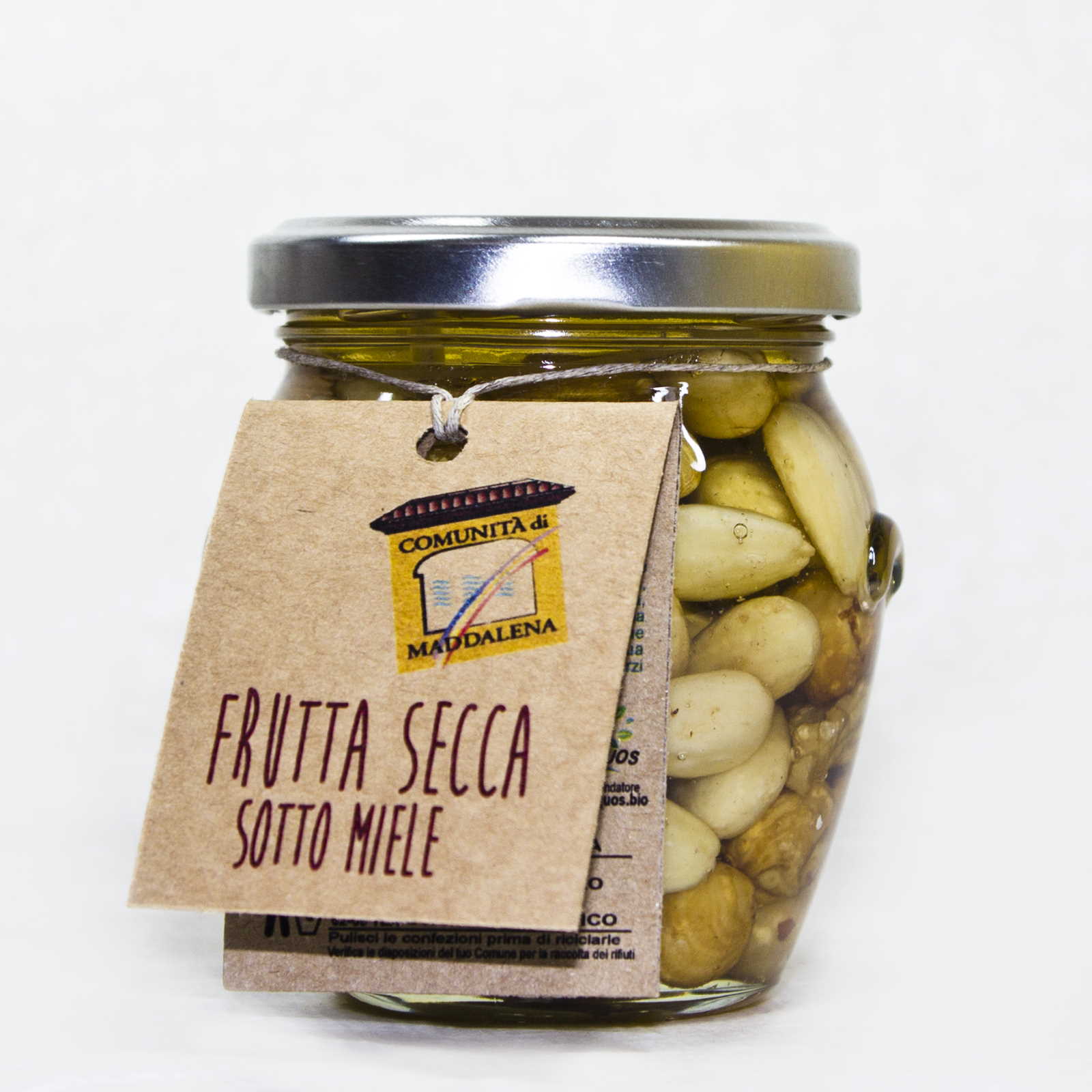 Frutta secca mista sotto miele